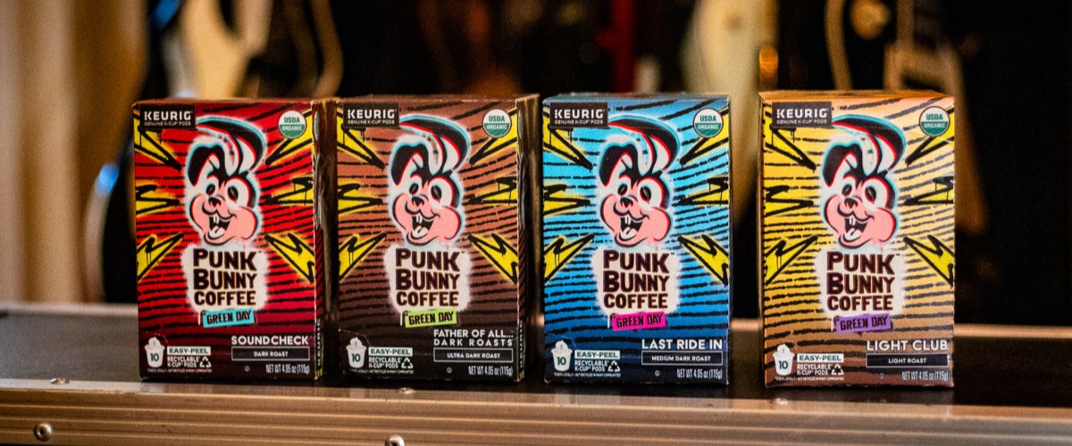 Rock Band Green Day Launches New Punk Bunny Coffee™ in K-Cup® Pods