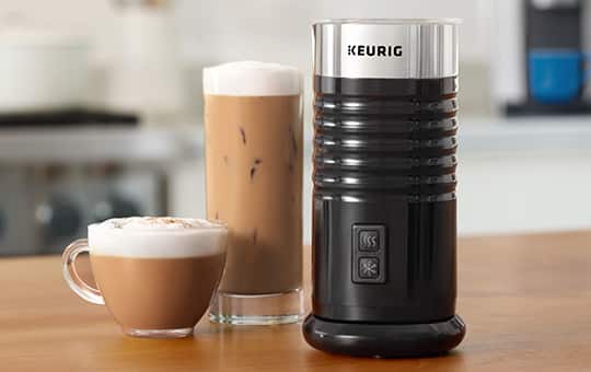 Keurig Standalone Frother Works Non-Dairy Milk Hot and Cold Frothing