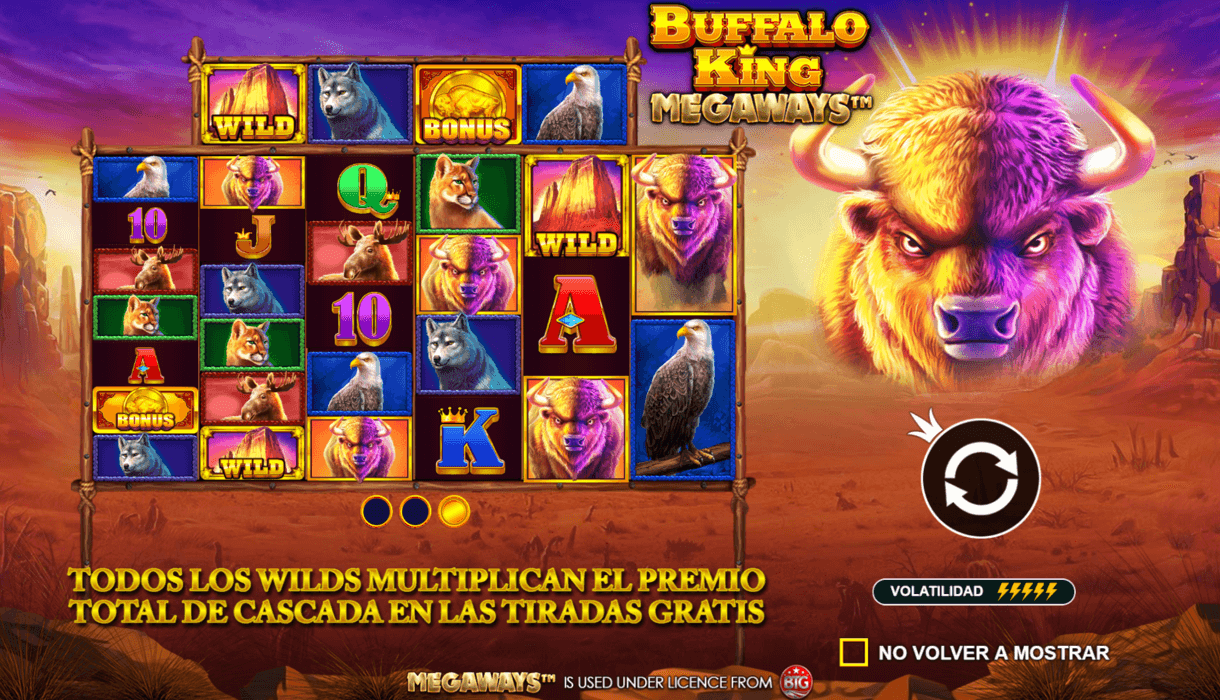 Buffalo King Megaways Tabla de pagos