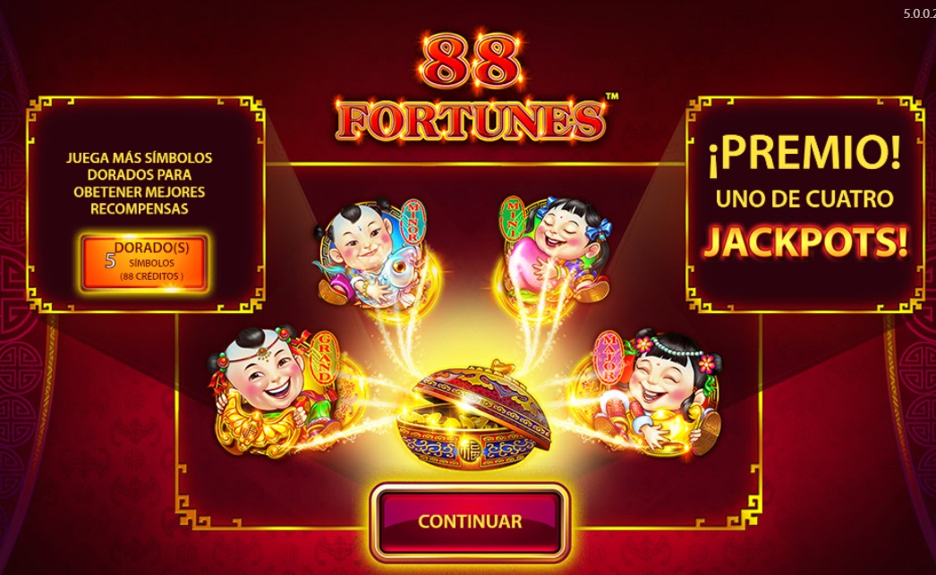 Tragamonedas 88 Fortunes Inicio 