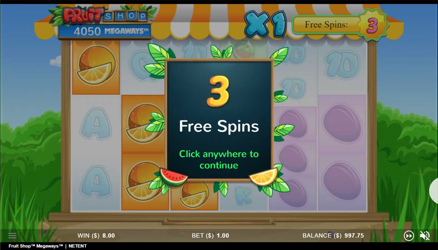 Fruit Shop Megaways Bonus 