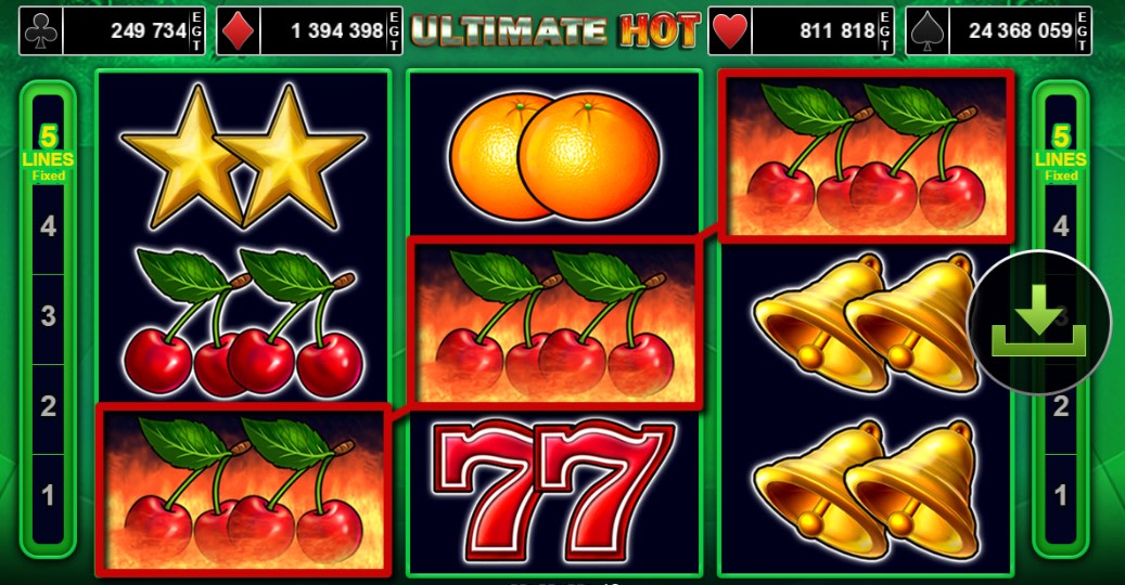 Tragamonedas Ultimate Hot Inicio 