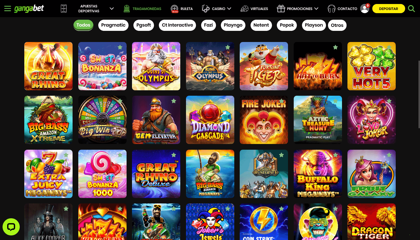 Gangabet Juegos