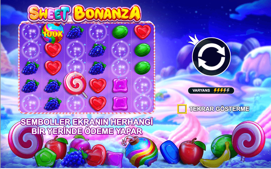 Sweet Bonanza Tabla de pagos