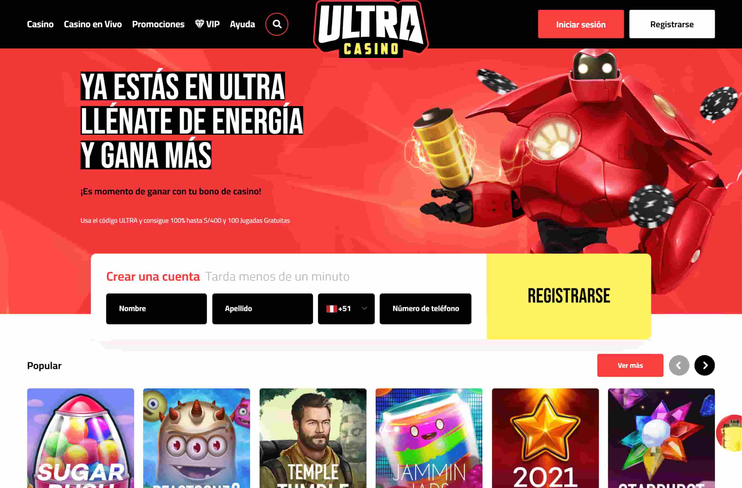 Ultracasino Home