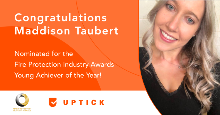 Congratulations Maddison Taubert. Nominated for the Fire Protection Industry Awards Young Achiever of the Year!