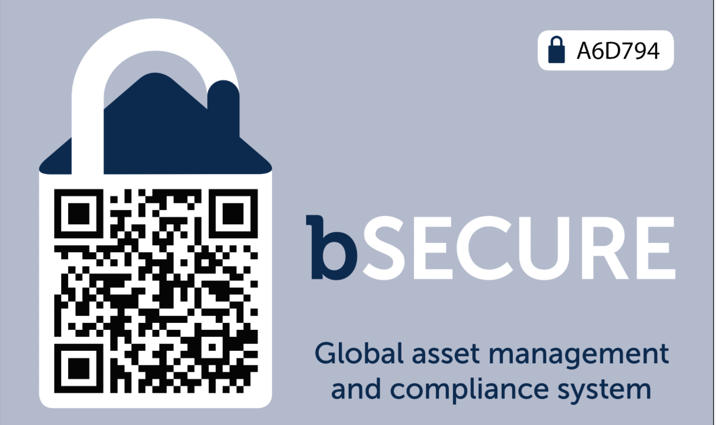 Graphic of bSECURE Global asset management and compliance system