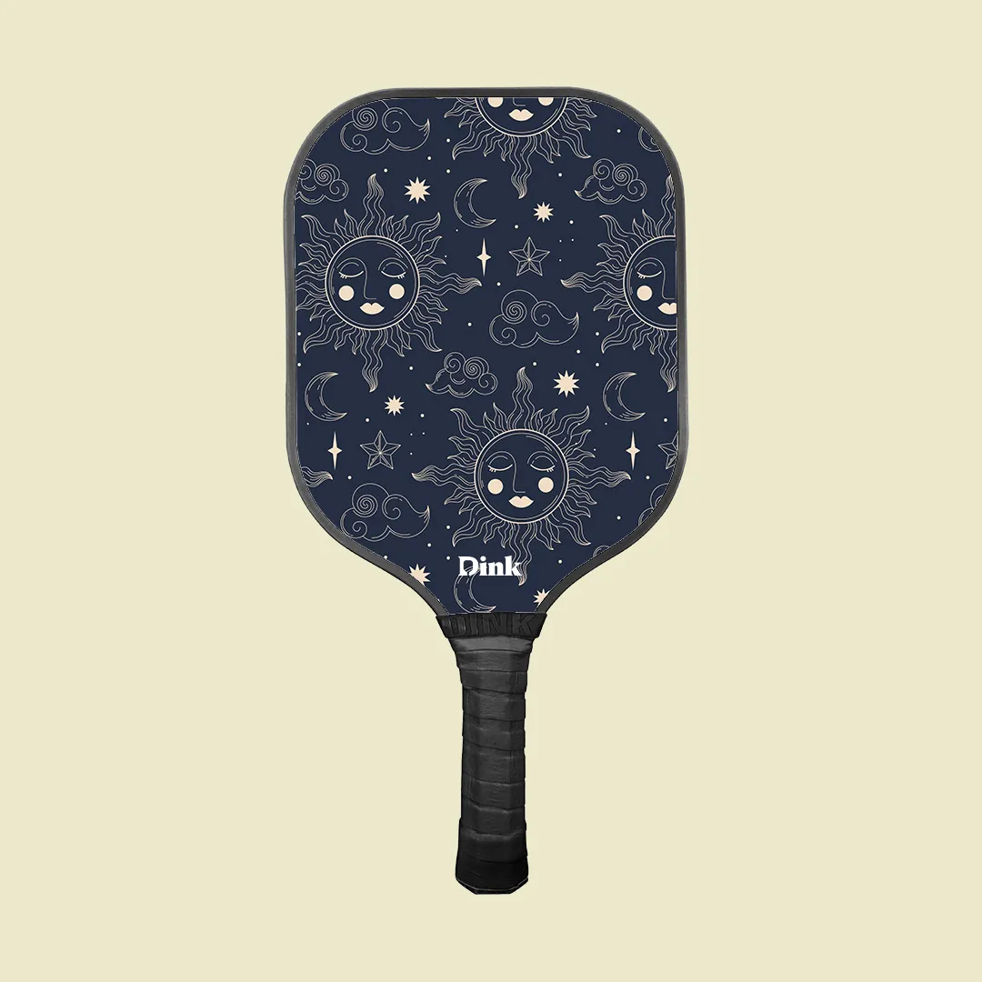 Celestial Moon & Stars Custom Pickleball Paddle from Dink