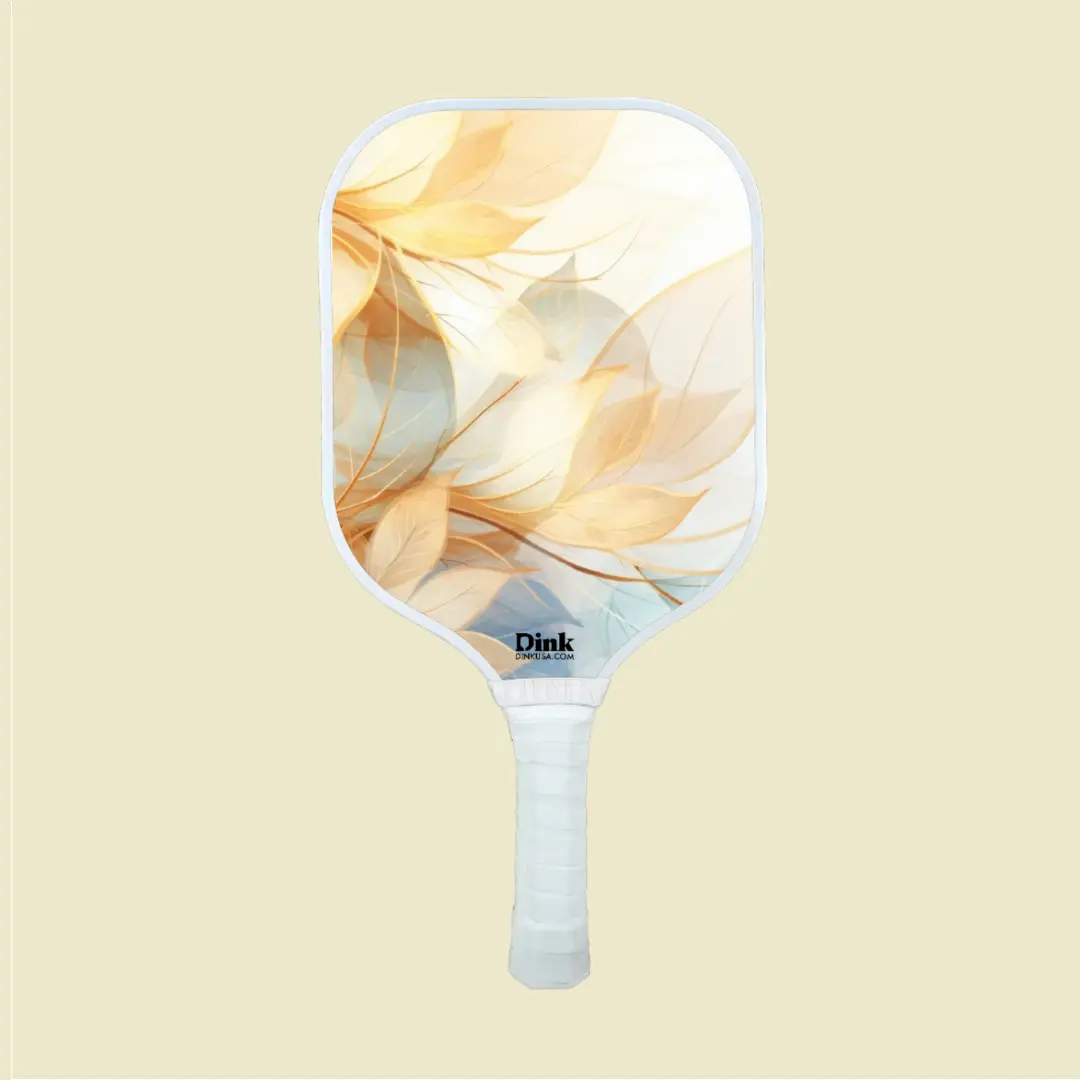 Valentines day custom pikcleball minimalistic design with gentle patterns