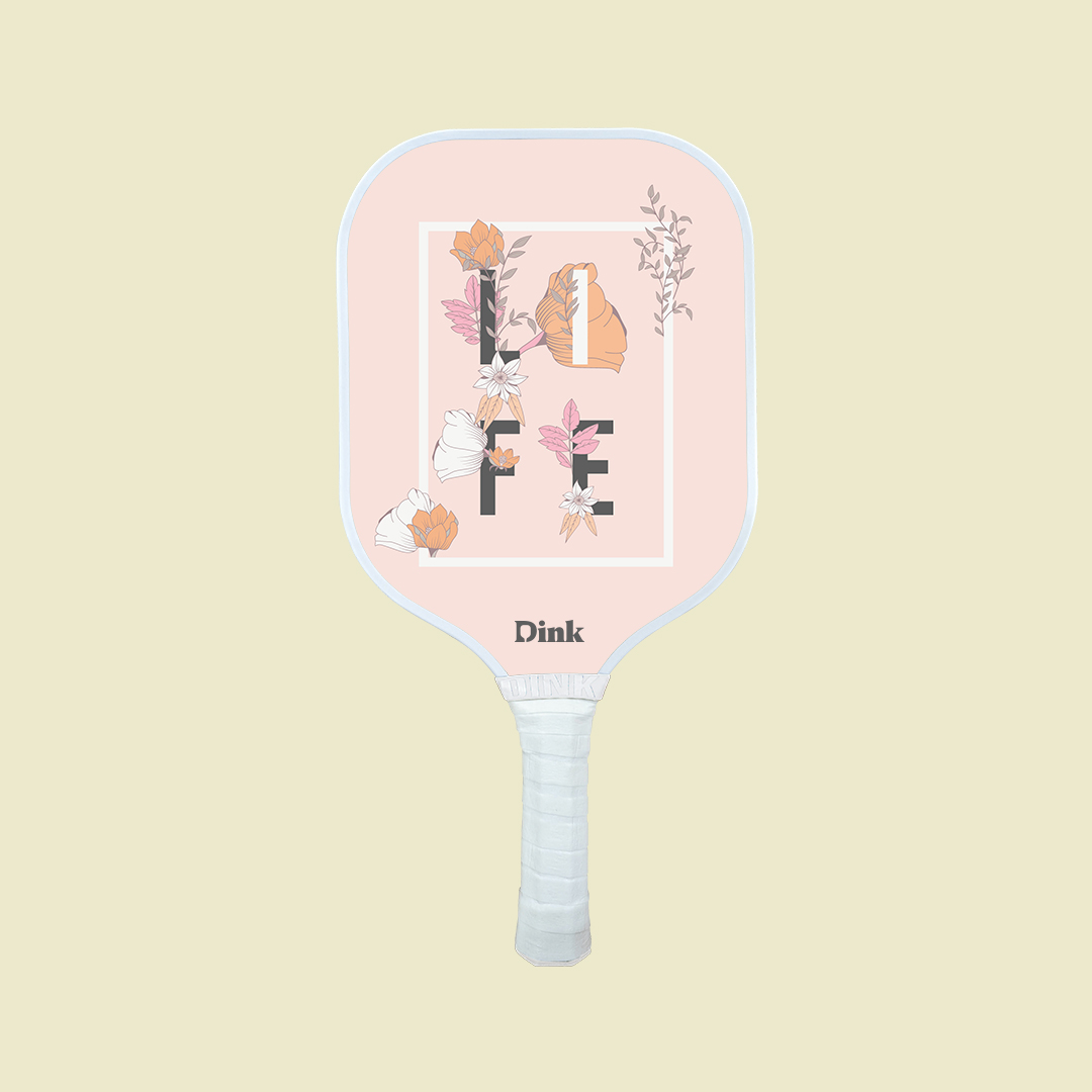 Dink´s custom pickleball paddle with sentimental quotes print as a bachelorette party gift