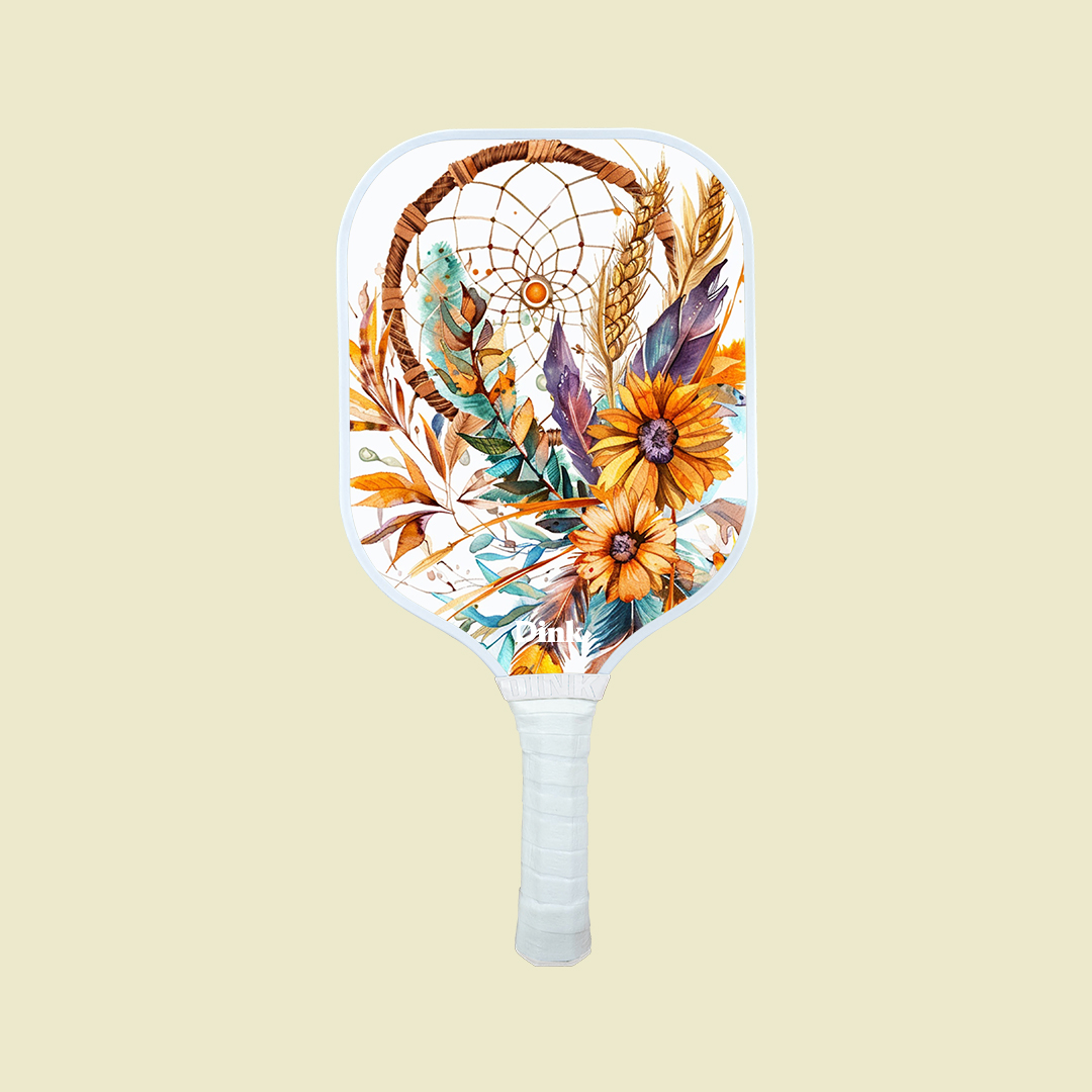 Dink´s custom pickleball paddle with bohemian print as a bachelorette party gift