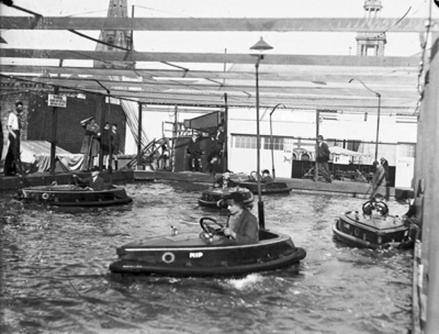 Four dodgem boats.