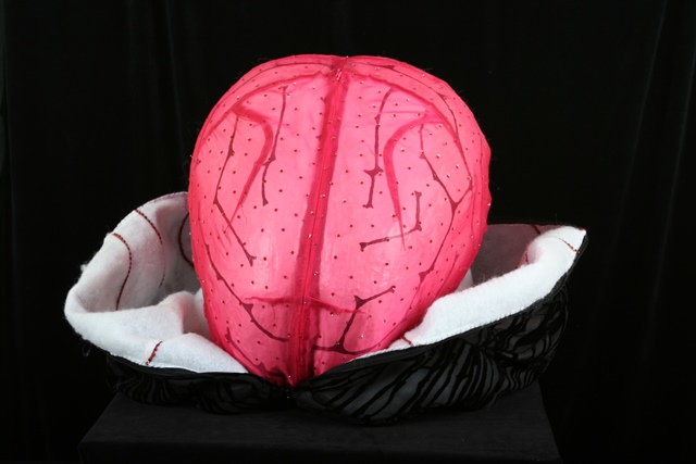 A brain made from fabric.