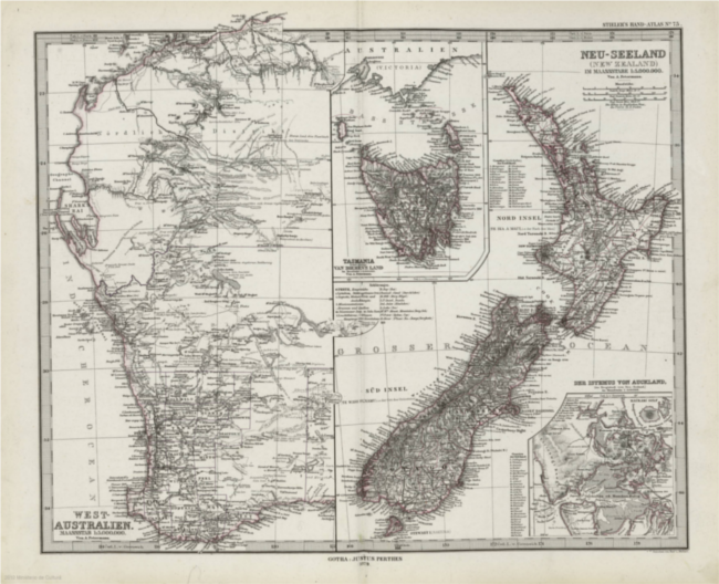 Old map of New Zeeland.