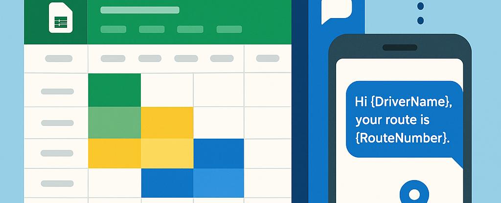 How to Manage Driver Schedules & Route Assignments with SMS & Google Sheets