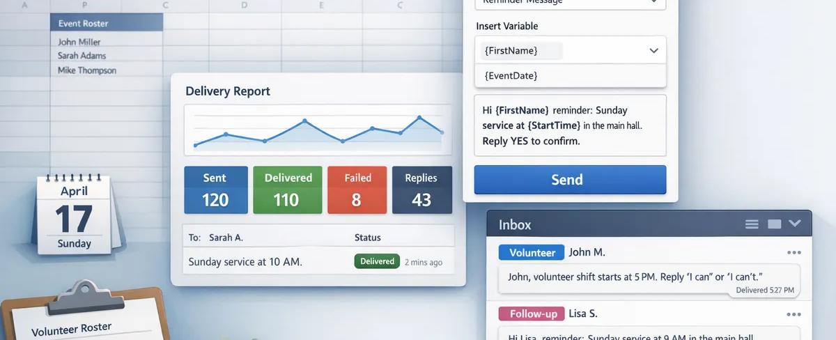A Better Way for Churches to Send Event & Service Reminders via Text