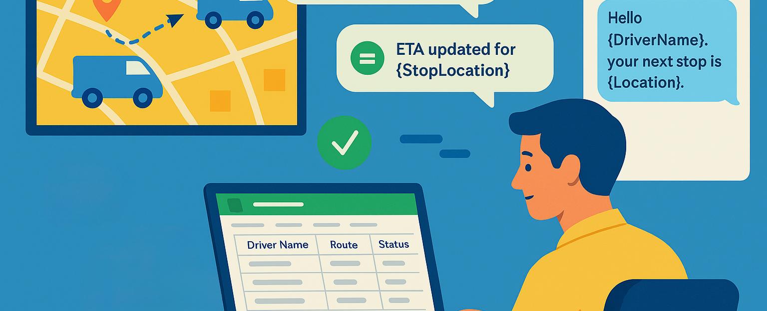 Real-Time Delivery Updates: How Logistics Teams Can Use SMS & Google Sheets