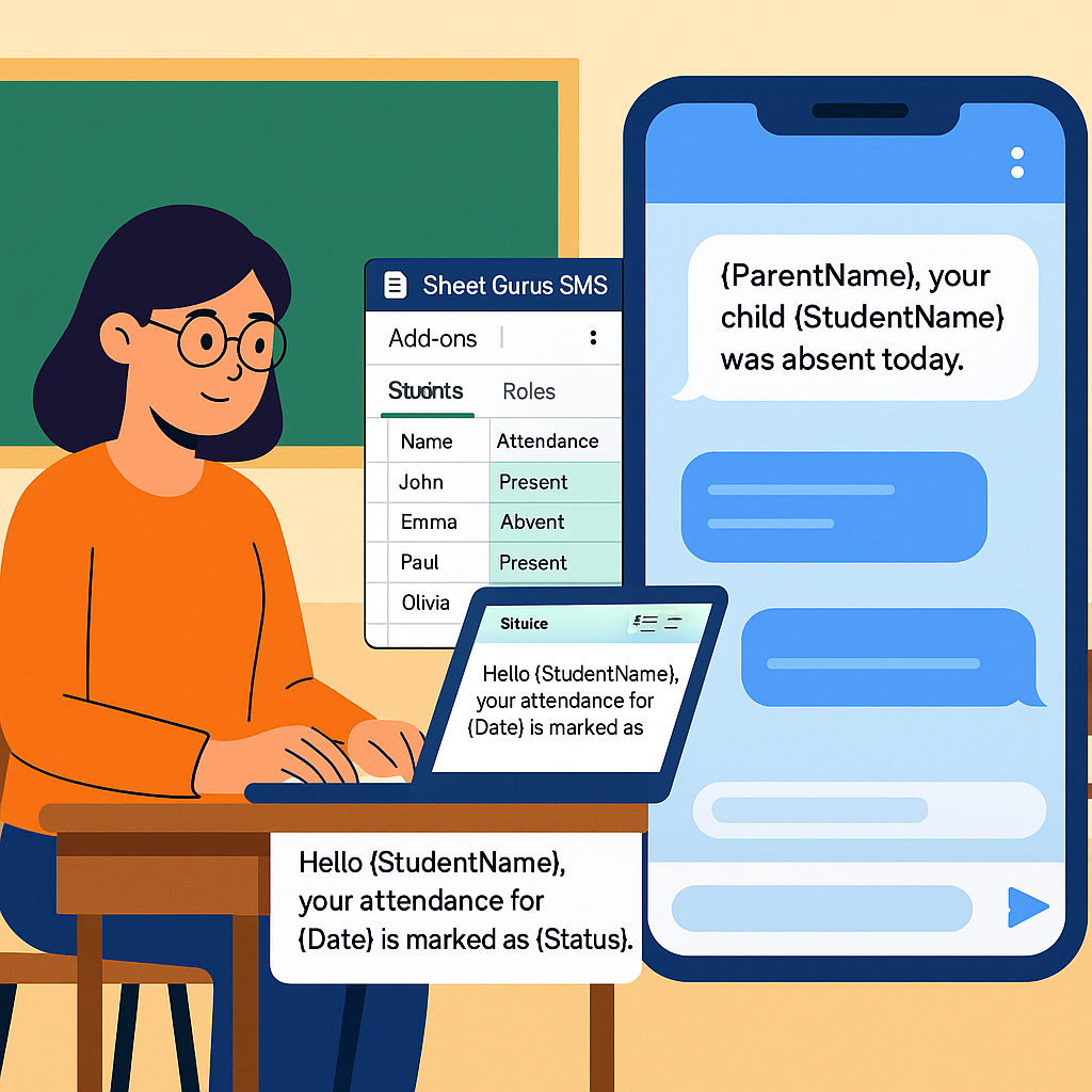 How Schools Can Automate Attendance Alerts with Google Sheets and SMS