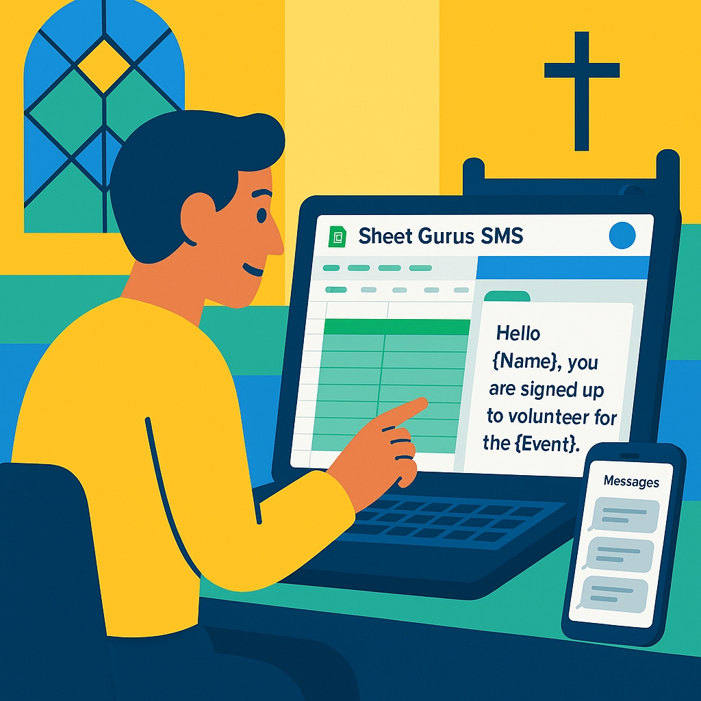 Real-Time Volunteer Updates: How Churches Can Use SMS & Google Sheets