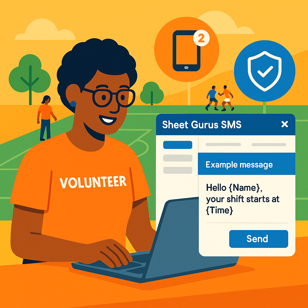 Volunteer Coordination for Game Days: How to Use Google Sheets and SMS to Keep Events Running Smoothly