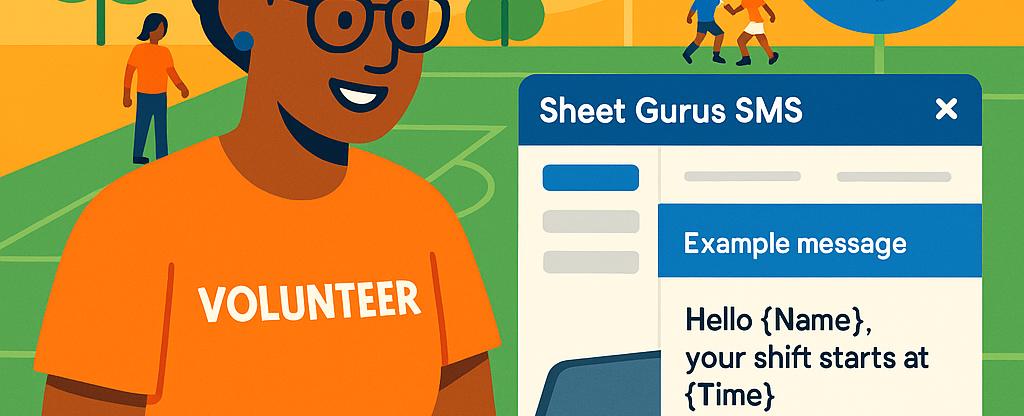 Volunteer Coordination for Game Days: How to Use Google Sheets and SMS to Keep Events Running Smoothly