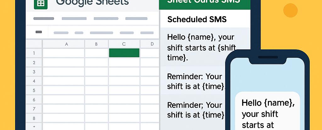 Coordinating Temporary Staff with Google Sheets and SMS: A Simple System for On-the-Fly Scheduling