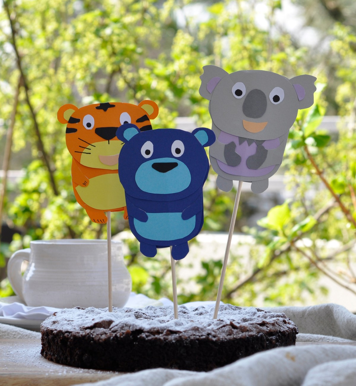 Rockmyday Affenzahn Cake Topper-tiger-baer-koala