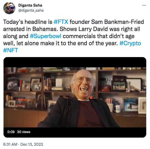 LARRY DAVID WAS RIGHT ABOUT FTX ALL ALONG 