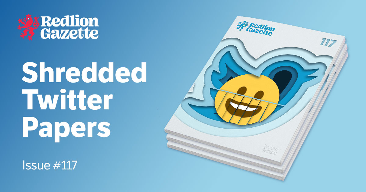 Shredded Twitter Papers Redlion Gazette 117