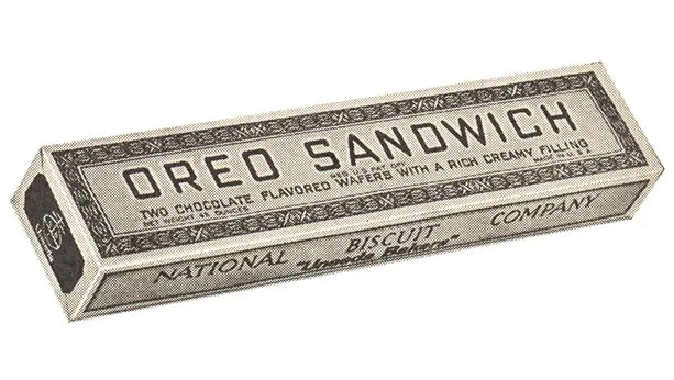 Oreo sandwich box alternate design from 1921.