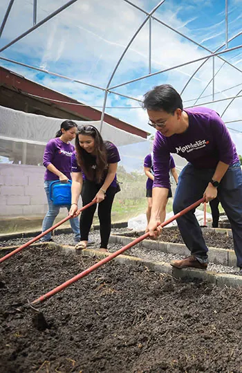 employees gardening