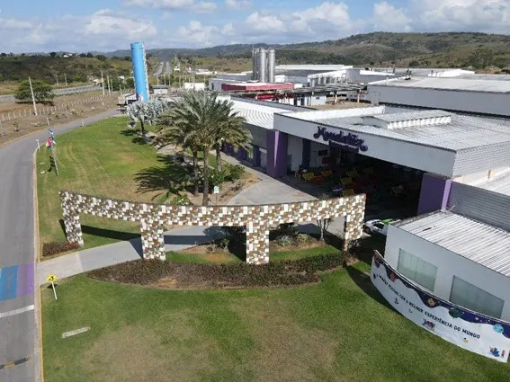 Arial view of Mondelez factory at Vitoria de Santo Antão