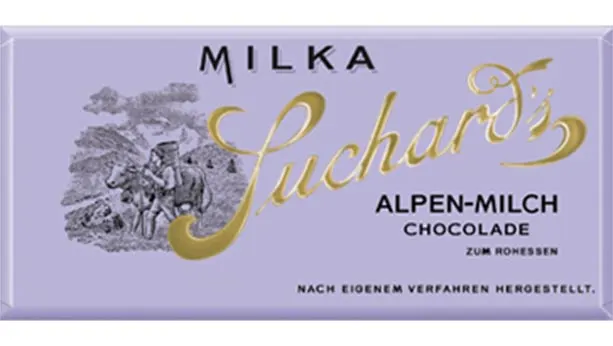 Packaging of Milka chocolate from 1901.