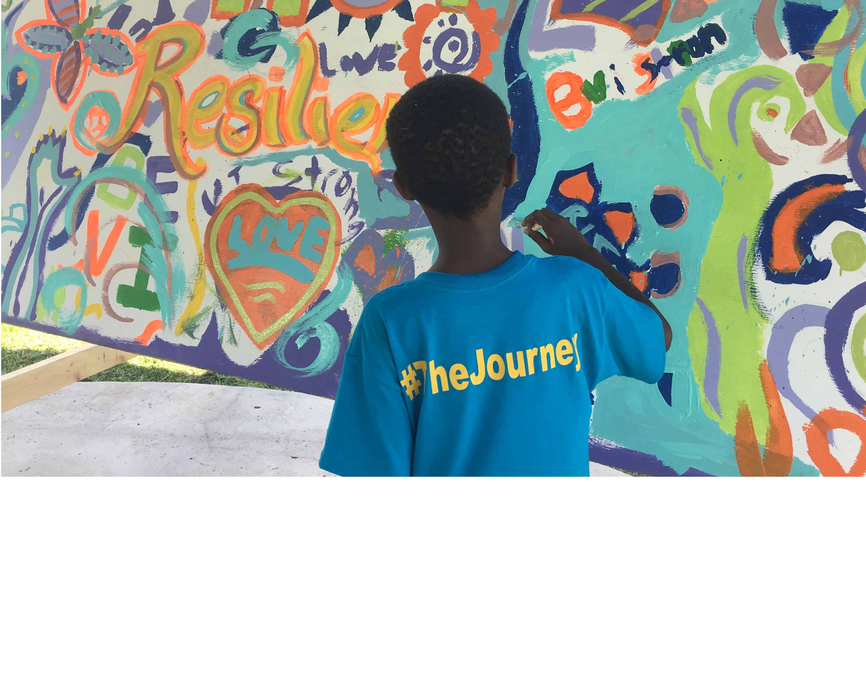 Invitation to Partner - Boy painting Art Collaboration 1 - Irma anniversary event 