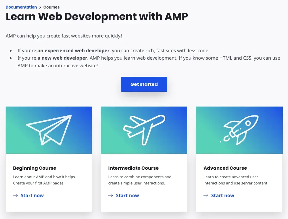 Different levels - Google AMP 2