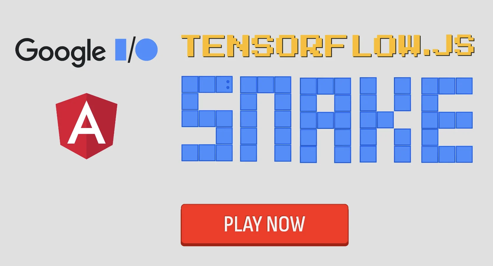 Angular tensorflow snake game start screen