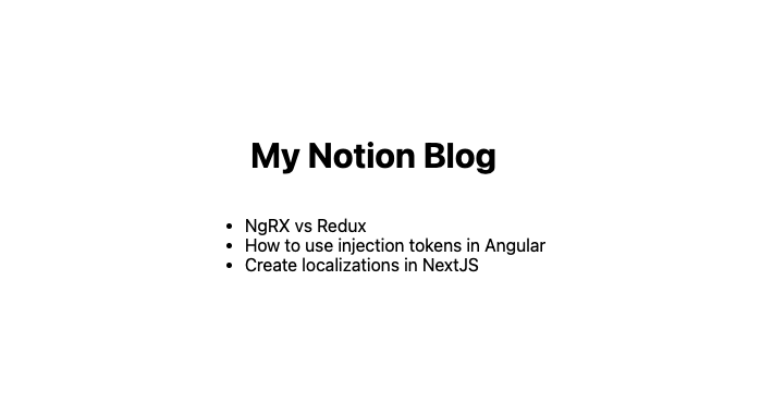 NextJS + Notion Integration