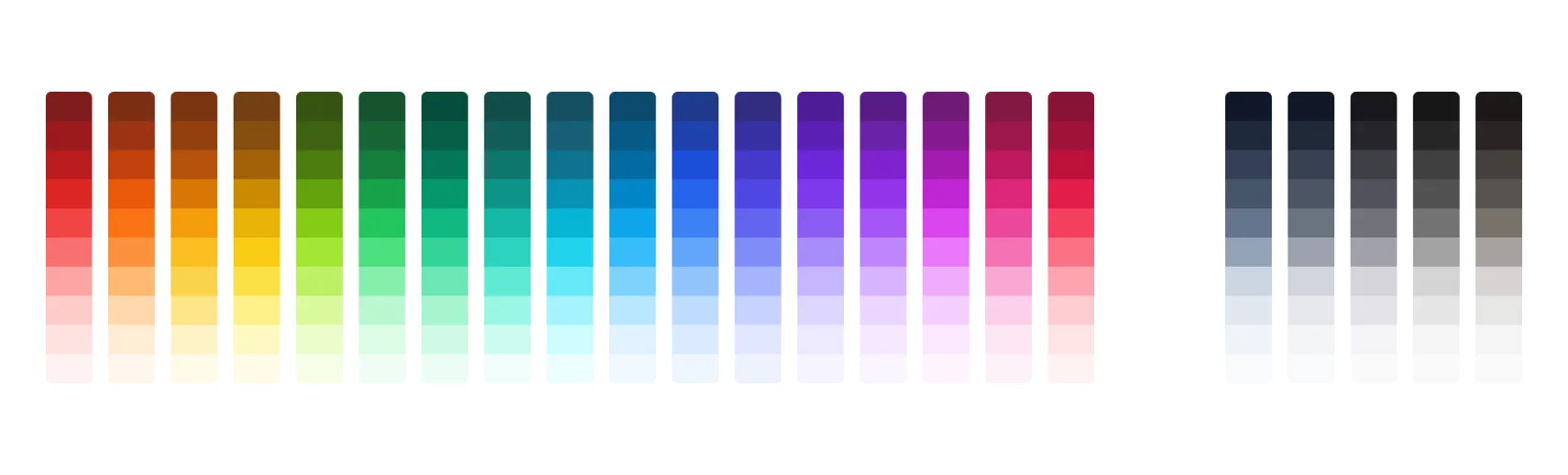 Tailwind 2.0 Color Palette