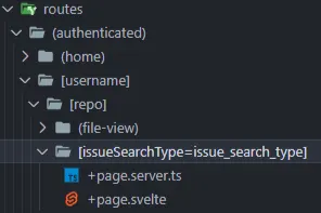 Matching Routing Github Showcase SvelteKit