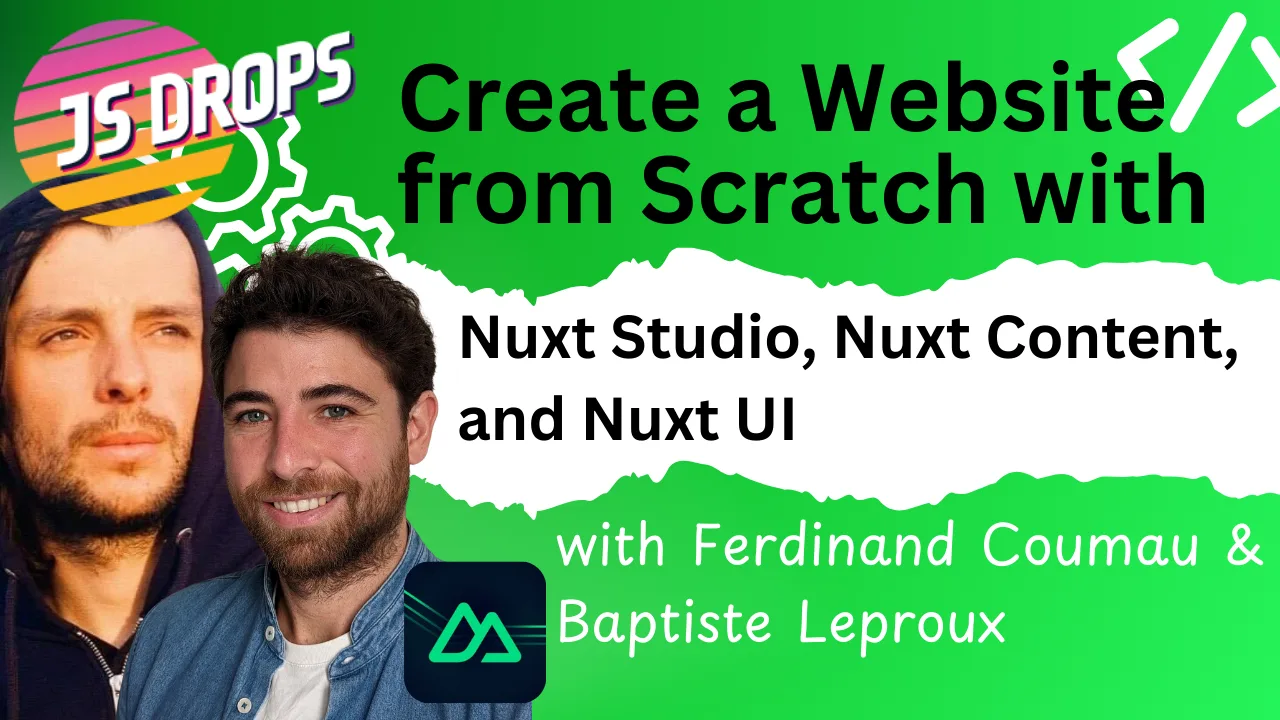 How to Create a Website from Scratch with Nuxt Studio, Nuxt Content, and Nuxt UI cover image