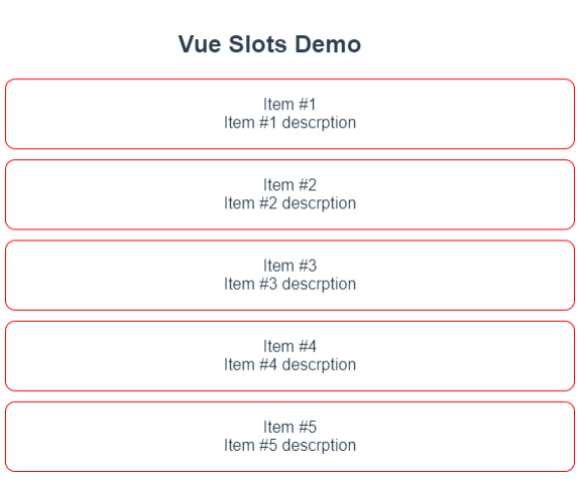 List component with default fallback content