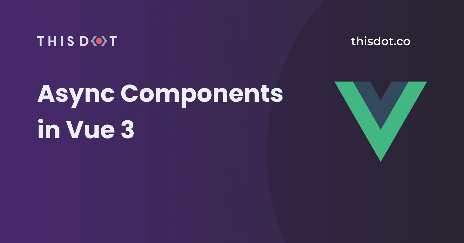 Async Components in Vue 3 cover image