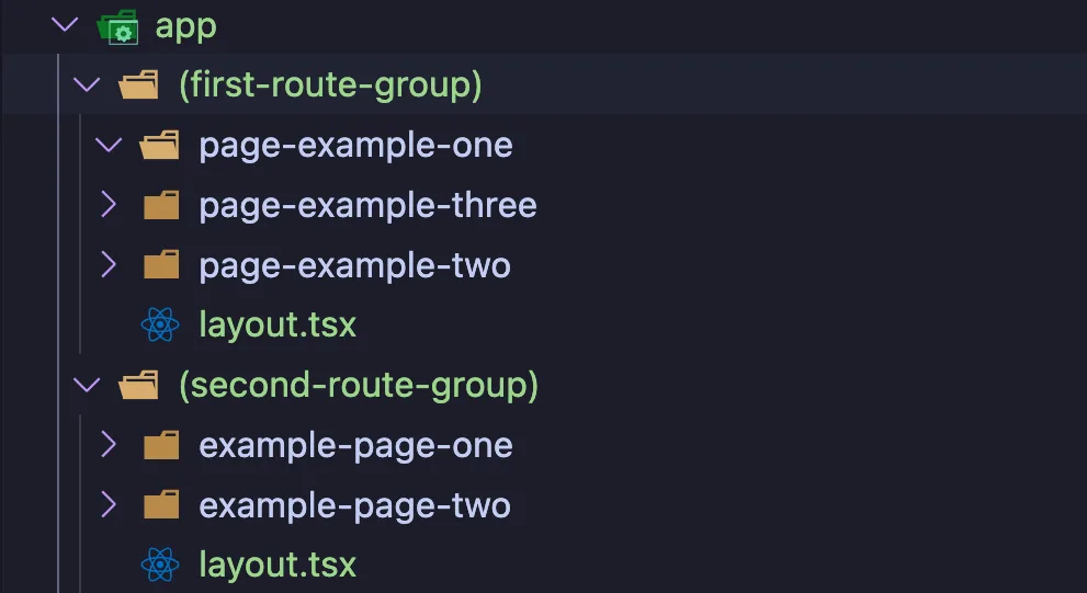 Route groups are amazing when you want to create multiple layouts inside your page
