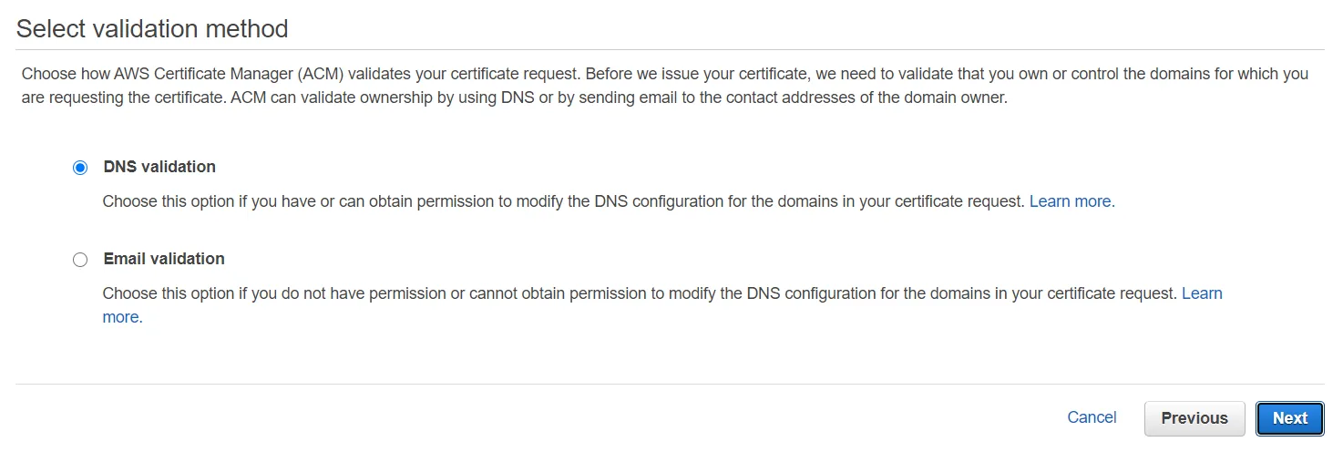 DNS Validation