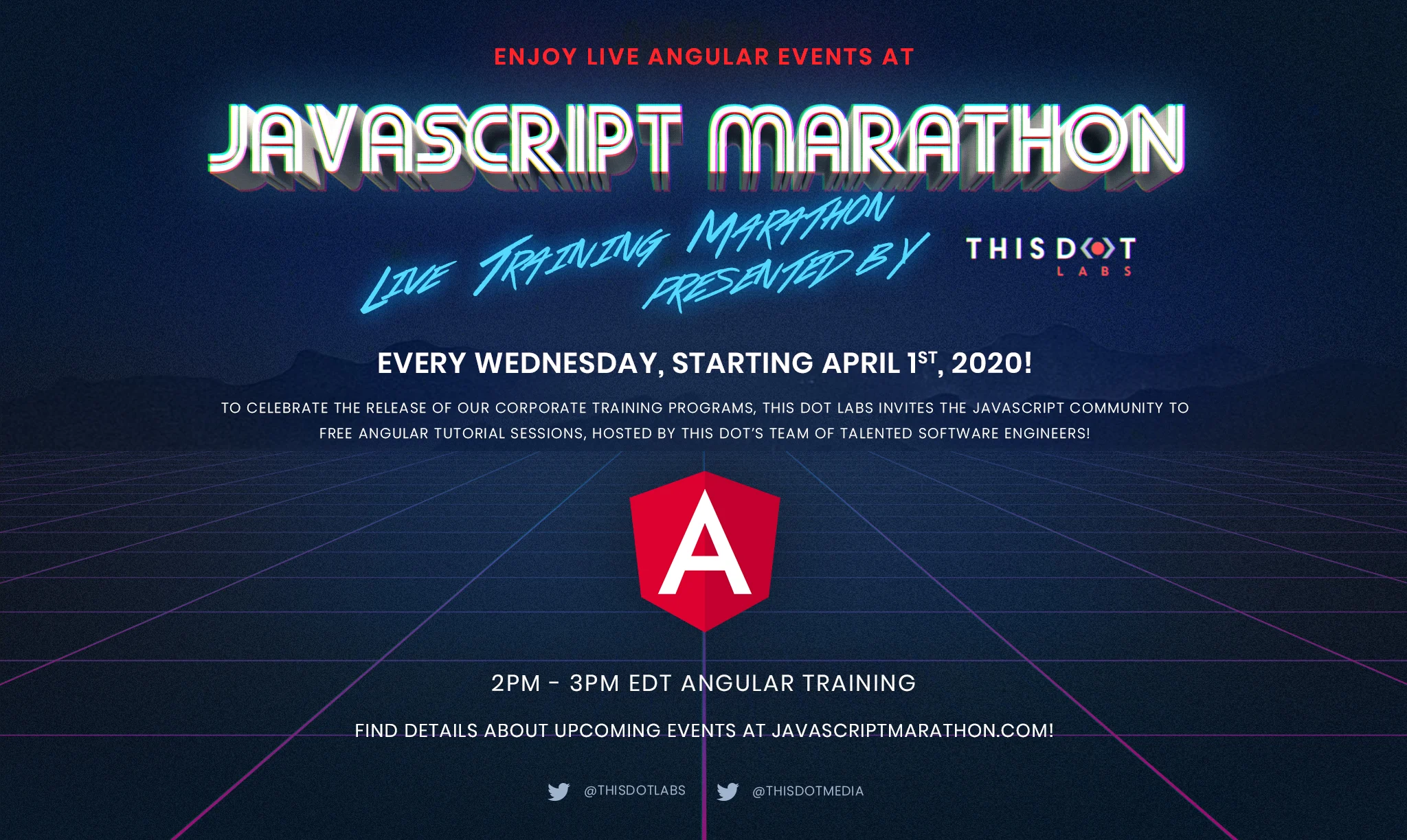 Free Angular Training during JavaScript Marathon with This Dot Labs cover image