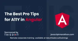 The Best Pro Tips for A11Y in Angular Cover