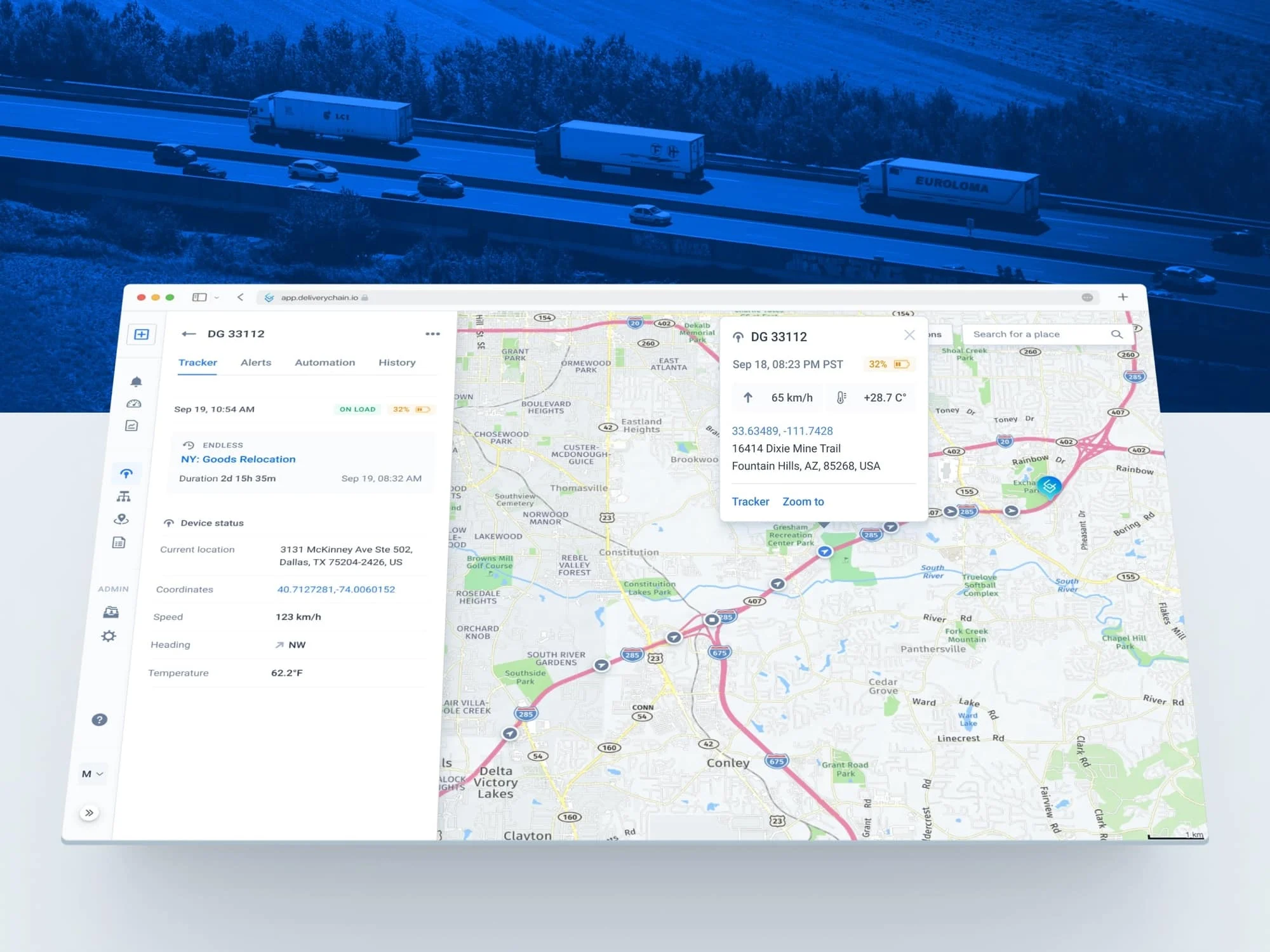 Freight management platform design