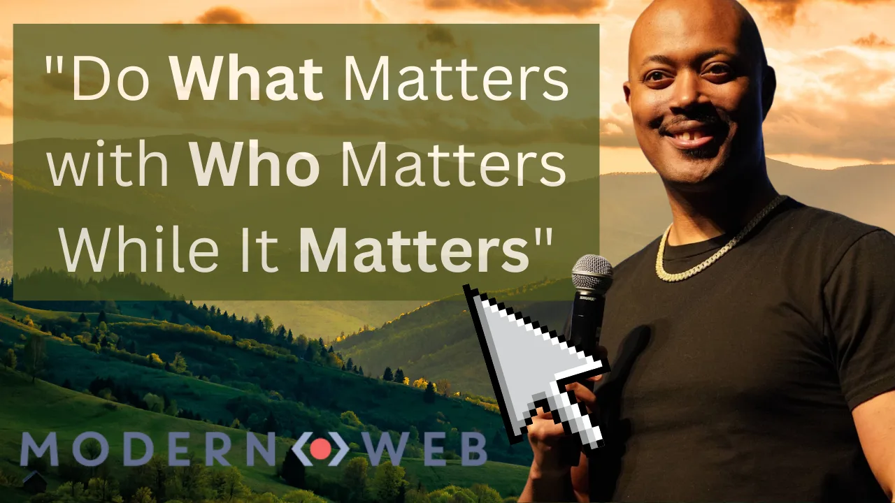 "Do What Matters with Who Matters While It Matters" Mark Techson on Leadership cover image