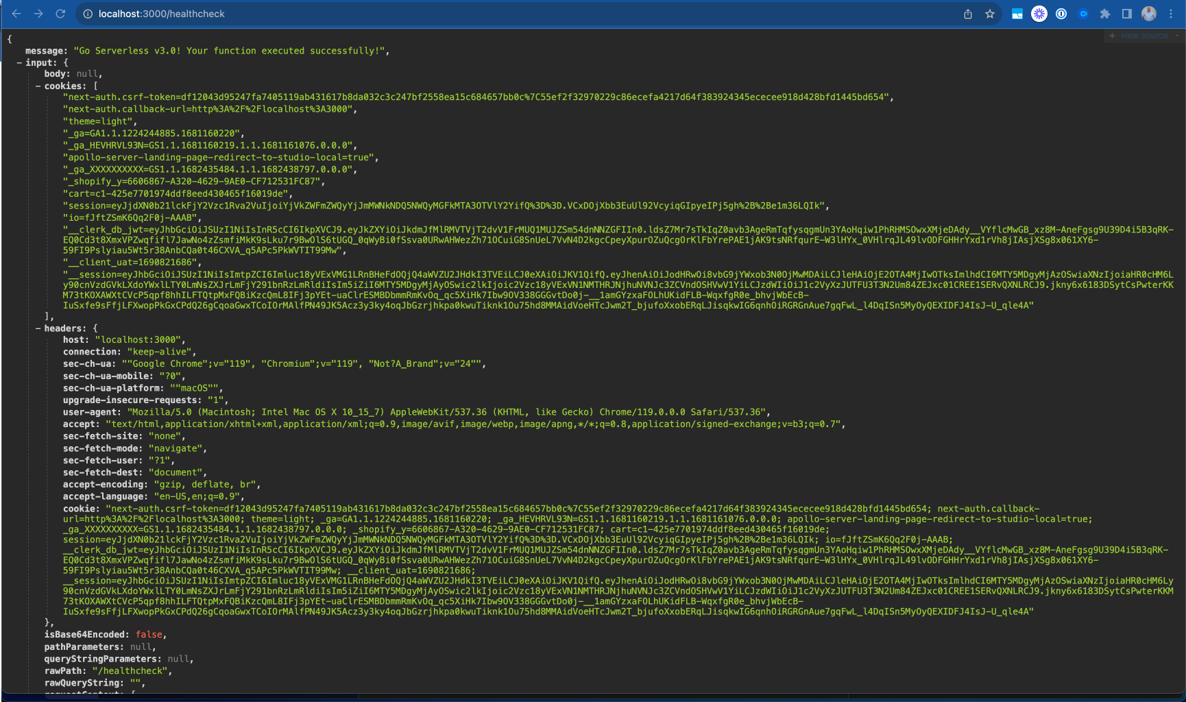 Endpoint healthcheck running