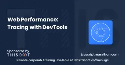 Web Performance: Tracing with DevTools Cover